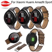 22mm Sports leather Wrist Strap bands for Xiaomi Huami Amazfit Bip BIT PACE Lite Youth Smart Watch Replacement Band Smartwatch 2024 - buy cheap