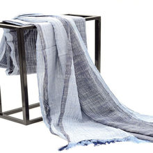 Bufanda de lino y algodón para mujer, chal suave de alta calidad, cálida, de invierno 2024 - compra barato