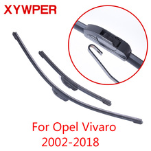 XYWPER Wiper Blades para Opel Vivaro 2002 2003 2004 2005 2006 2007 2008 2010-2018 Acessórios Do Carro de Borracha Macia brisas 2024 - compre barato