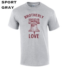 New Fashion Brand 296 Brotherly Love Mens T-Shirt Funny Philadelphia Philly Liberty Bell Penn Cool Mens Tees 2024 - buy cheap