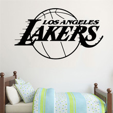 Bedroom Decoration Basketball Los Angeles Sports Wall Sticker Vinyl Art Design Poster Mural Boys Room Decals Ornament W297 2024 - buy cheap