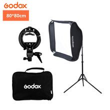 Godox-flash speedlite softbox + tipo s, 60x60cm, 24x24 polegadas, kit de montagem com suporte de 2m para estúdio de fotografia 2024 - compre barato