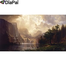 DIAPAI Diamond Painting 5D DIY 100% Full Square/Round Drill "Waterfall deer view"Diamond Embroidery Cross Stitch 3D Decor A25368 2024 - buy cheap