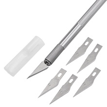 Non-Slip Metal Scalpel Knife Tools Kit Cutter Engraving Craft knives+5pcs Blades Mobile Phone PCB DIY Repair Hand Tools 2024 - buy cheap