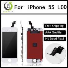 10pçs alta qualidade aaa imprensa fria lcd para iphone 5S display lcd digitalizador touch screen frete grátis dhl 2024 - compre barato