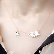 Fashion Charming Cute Female Necklace Crystal Element Family Walking Design Fashion Jewelry Size 2 Elephant Necklace 2024 - buy cheap