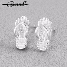 Cxwind New Carving Slippers Sandal Shoe Stud Earrings Creative Chic Sandals Shape Earrings for Women Girl Charm Jewelry brincos 2024 - buy cheap