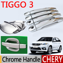Gran oferta para Chery TIGGO 3, accesorios de manija de puerta cromada 2011, 2012, 2013, 2014, cubiertas de coche, pegatinas, estilo de coche 2024 - compra barato