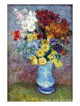 oil reproduction Flowers In a Blue Vase by Vincent Van Gogh Canvas Painting Hand painted High quality 2024 - buy cheap