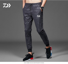 DAIWA-pantalones de pesca transpirables para hombre, ropa de pesca de secado rápido, talla grande, camuflaje, largos y sueltos 2024 - compra barato