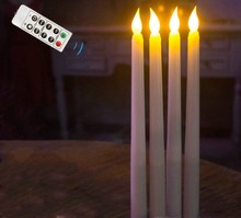 Lámpara Led con control remoto que funciona con pilas, con forma cónica candelabro, para Navidad, boda, mesa, iglesia, Bar, decoración, 28cm(H) 2024 - compra barato