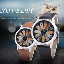 Роскошные Брендовые женские часы модные кожаные Наручные часы с совой женские часы bayan kol saati reloj mujer * A 2024 - купить недорого
