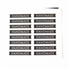 1600pcs/lot HAND MADE Black White Simple Uppercase Paper Seal Sticker For DIY Gifts Cake BOX Packaging Point Decoration Label 2024 - buy cheap