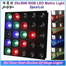 2pcs/Lot 5x5 25 Eyes Matrix Beam Disco Light 25pcs * 30W RGB 3In1 LED Matrix Blinder 5X5 Individually Controlled LED Show L 2024 - buy cheap
