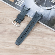 Natural resin genuine strap for CASIO watch accessories PRG-40-3v PRG-240-1 black rubber strap men's strap 2024 - buy cheap