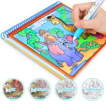 Libro de dibujo de agua mágico con bolígrafo mágico, tablero de dibujo, libro para colorear para niños, juguete de dibujo infantil 2024 - compra barato
