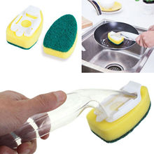 1pc Dishes Clean Sponge Brush Detachable Handle Bowl Pan Cleaning Brushes Tool Strong Decontamination Cleaner Kitchen Supplies 2024 - buy cheap