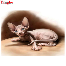 DIY 3D Diamond Embroidery Animal sphynx cats Diamond Painting Cross Stitch Home Decor Full Square Diamond Mosaic Rhinestones 2024 - buy cheap