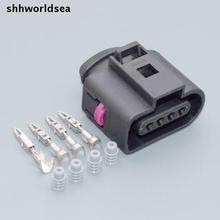 1J0973704 shhworldsea 4 Pin 1.5 MM Soquete plugue do sensor de pressão do ar de Admissão Do Carro Auto conector elétrico à prova d' água para VW Audi 2024 - compre barato