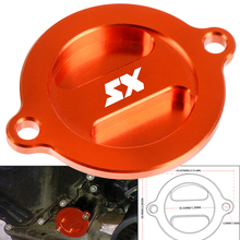 Protetor de alumínio para motocicleta, tampa laranja, do filtro de óleo do motor, para 250sx 150sx 125sx 65sx 50sx sx50 125 150 250 2024 - compre barato