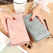 Female Wallet PU Leather Long Purse Black/pink/blue/green/gray Famous Brand Designer Wallet Women 2021 new Quality Female Purse 2024 - buy cheap