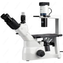 Microscopio de cultivo de tejido invertido, suministros de AmScope 40X-600X, contraste de fase infinita, cultivo de tejido invertido 2024 - compra barato