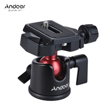 Andoer Mini Tripod Stand Ball Head Ballhead Tabletop Adapter w/Quick Release Plate for Nikon Sony Canon DSLR Camera Camcorder 2024 - buy cheap