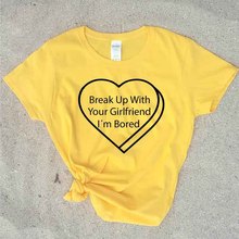 Sugarbaby-Camiseta con frase breaking with your girlfriend, ropa para Parte Superior Femenina, sin lágrimas, de la gira mundial 2024 - compra barato