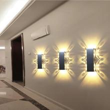 2W 6W Led Wall Lamp Sconce lights Double batteryfly Aluminum fixture Up and down modern AC85-265V for home hotel KTV Bar 2024 - buy cheap