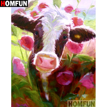 HOMFUN Full Square/Round Drill 5D DIY Diamond Painting "Cattle" Embroidery Cross Stitch 5D Home Decor Gift A09022 2024 - buy cheap
