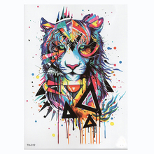 Waterproof Temporary Tattoo Sticker Samll Arm Sleeve Tattoo Tiger Animal Full Flower Tatoo Body Art Tattoo 2024 - buy cheap