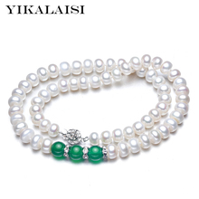 YIKALAISI  925 sterling silver jewelry for women natura 8-9mml freshwater pearl jewelry choker necklace Gifts 2024 - buy cheap