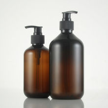 (10pcs)300ml/500ml empty brown plastic lotion bottle, lotion pump bottle Liquid Soap PET Bottle 2024 - buy cheap
