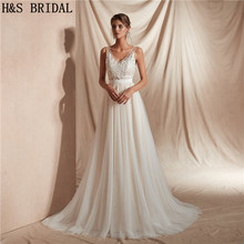 H&S BRIDAL Beach Wedding Dresses A line simple bride wedding gowns vestidos de novia wedding guest dresses 2024 - buy cheap