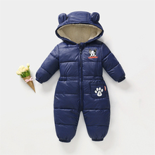 Children's Winter Jumpsuit Infant Snowsuit Baby Thick Down Fur Coat Newborn Snow Wear Rompers for Boy Girl Parka Costumes 2024 - buy cheap