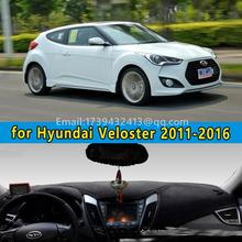Tapete de painel automotivo, acessório estilo automóvel para hyundai veloster 2011 2012 2013 2014 2015 2016 2024 - compre barato
