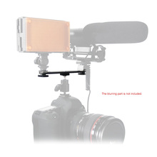 Double Flash Bracket 1/4" Mounting Screw for Speedlite Video Light Hand Grip Camera Hot Shoe 2024 - buy cheap