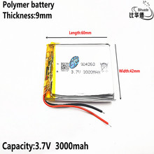 Buena calidad 3,7 V 3000 mAH 904260 de polímero de iones de litio/Li-ion batería para tablet pc banco GPS mp3... mp4 2024 - compra barato