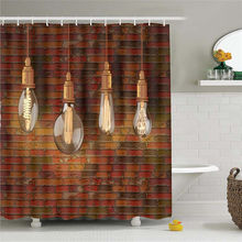 Light Wall Waterproof Shower Curtains Bathroom Creative Polyester Bath Curtain bathroom curtain Drop Shipping AP19 2024 - buy cheap
