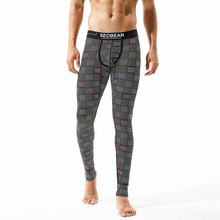 Homens roupa interior térmica sexy pijamas marca inverno longo johns calças de algodão quente grosso roupas de inverno 2024 - compre barato