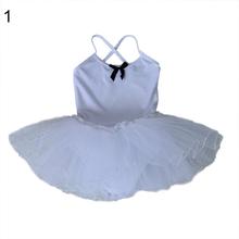 Vestido de bebé encantador para niña, tutú de Ballet con lazo, traje de baile, leotardo, novedad de 2018 2024 - compra barato