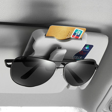 Universal Auto visera Clip gafas de caso Sol visera del coche tarjeta ID titular de la tarjeta Clip de la pluma Coche estilo gafas Clip 2024 - compra barato
