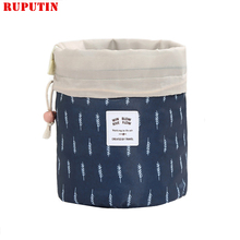 RUPUTIN Drop Ship New Round Women Makeup Bag High Quality Travel Make Up Organizer Cosmetic Bag Female Storage Toiletry Kit Case 2024 - buy cheap