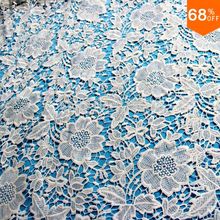 white flower leaf dress fabric party fabric item luxury Home textile embroidery fabric embroidery cloth fancywork sewing fabric 2024 - buy cheap