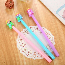 1 Pcs Cartoon Owl Modeling Gel Pens Cute Plastic Neutral Pen Stationery Escolar Writing Supplies School Child Gift 2024 - buy cheap