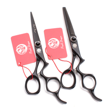 Z9016 5.5" 16cm 440C Purple Dragon Black Barber Scissors Cutting Shears Thinning Scissors Haircut Set Professional Hair Scissors 2024 - buy cheap