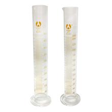 2 unidades, vaso graduado de 250ml/500ml, cilindro de medición, equipo de experimentos químicos, suministros profesionales de laboratorio 2024 - compra barato