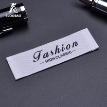 1000pcs customized cotton big garment labels/clothing labels/silk screen printed tags washable tag 2024 - buy cheap