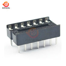 14 Pin 14P 14pin DIP IC Socket Adaptor Solder Type Socket Pitch Dual Wipe Contact DIP-14 2024 - buy cheap