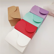 50Pcs/Lot 9*6*6cm 5 Colors Nice Kraft Boxes For Wedding Home Party Candy/Cake/Gift/Chocolate/Cookies Packing Boxes 2024 - buy cheap